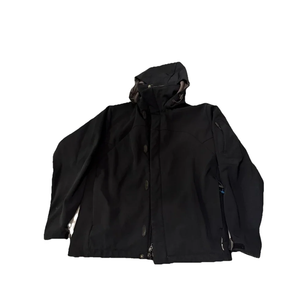 Men's Solomon Insulated Hooded Coat Black climate pro vintage